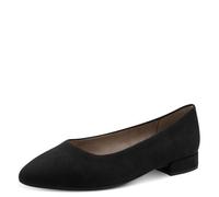 Jana Shoes Damen-Ballerina BLACK Vegan mit Blockabsatz Schwarz Größe 37