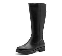 Jana Damen Hohe Stiefel ohne Absatz mit Reißverschluss Vegan, Schwarz (Black), 38 EU
