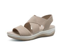 Jana Bequeme Sandalen für Damen, beige, Größe 39 EU