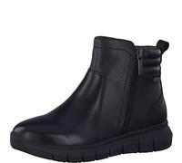 Tamaris COMFORT Damen Stiefeletten ohne Absatz mit Reißverschluss Flach Comfort Fit, Schwarz (Black Nappa), 40 EU
