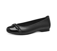 Jana Damen Ballerinas mit Zehenkappe Vegan, Schwarz (Black), 37 EU