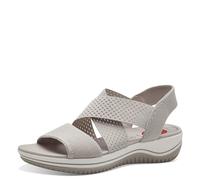 Jana Coshy Damen Sandalen flach Elastisch Vegan, Grau (Lt Grey), 36 EU