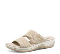 Jana Damen Pantolette Coshy Original 8-27270-43, vegan, waschbar, Beige/Gold, Gr. 40