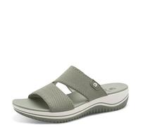 Jana Coshy Original - Die Hallux-freundliche Pantolette 8-27270-43 grün H-Weite