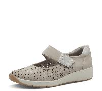 Jana - Da.-Slipper braun TAUPE - Gr. - 42