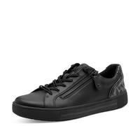 Jana Damen 8-23660-42 Sneaker, Black/Leo, 40 EU