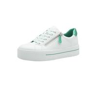 Jana Shoes Plateau Sneaker Soft Line Damen mit Reißverschluss Vegan Weiß Gr. 37 EU
