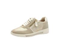 Jana Damen Sneaker flach Low Top Vegan, Gold (Gold Met STR), 37 EU