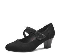 Jana Riemchenpumps für Damen, schwarz, Gr. 41 EU