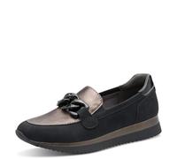 Jana Damen 8-24766-43 Sneaker, Black/Pewter, 37 EU