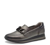 Jana Damen Slip On Sneaker zum Schlupfen Vegan, Silber (Pewter), 38 EU