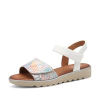 Jana Damen 8-28265-42 Sandalen, White Flower, 40 EU