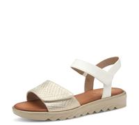 Jana Damen 8-28265-42 Sandalen, White Gold, 41 EU