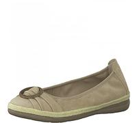 Jana Damen 8-8-22101-28 Ballerinas, Sand, 37 EU Weit