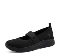 Jana Damen Ballerina Strap Vegan 8-22183-46 Ballerinas, Black, 37 EU