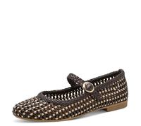 Jana Damen Ballerina Strap Vegan Mocca/Nature 39