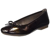 Jana Damen Ballerinas aus Kunstleder Elegant Weite H Mehrweite, Kupfer (Metallisch), 42 EU