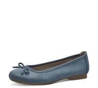 Jana Damen Ballerinas Elegant Vegan, Blau (Denim), 36 EU