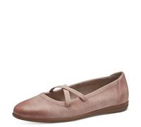 Jana Damen Ballerinas mit Riemen Vegan, Rosa (Old Rose), 40 EU