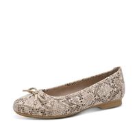 Jana Damen Ballerina Vegan 8-22164-41 Ballerinas, BEIGE Snake, 38 EU