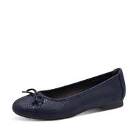 Damen-Ballerina NAVY STRUCTURE - Gr. - 38