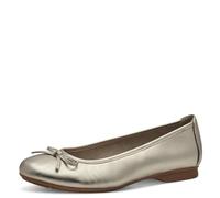 Jana Damen Ballerinas mit Schleife Vegan, Elfenbein (Champagner), 40 EU