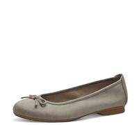 Jana Shoes Damen-Ballerina STONE – Elegant, vegan – Grau – Größe 41 EU