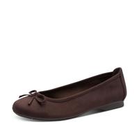 Jana Damen Ballerinas mit Schleife Vegan Mocca 36