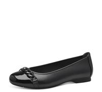 Jana Shoes Ballerinas Damen – Vegan mit Zehenkappe – Schwarz Größe 38 EU