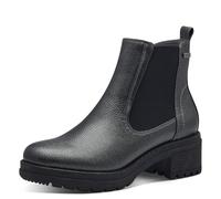 Jana Damen Chelsea Boots Wasserabweisend Vegan, Metallisch (Steel Metallic), 41 EU