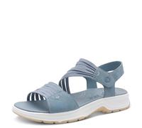 Jana Damen COSHY Flat 8-28661-46 Flache Sandale, Sky/Peach, 38 EU