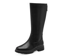 Jana Damen Hohe Stiefel ohne Absatz mit Reißverschluss Vegan, Schwarz (Black), 38 EU