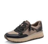 Jana Damenschuhe Sportliche Schnürer BLACK/TAUPE BLACK/TAUPE - Gr. - 41