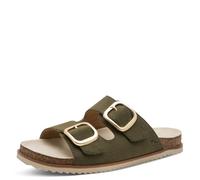 Jana Damen Mule Flat MultiAdj+vegan Olive 40