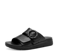 Jana Shoes Pantoletten 27162-44 mit Klettverschluss, vegan, Schwarz, Größe 38