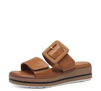 Jana Damen Pantoletten mit Schnalle Vegan, Braun (Tan), 41 EU