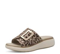 Jana Damen Pantoletten mit Schnalle Vegan, Mehrfarbig (Leopard), 41 EU