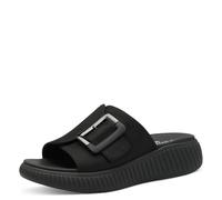 Jana Damen Pantoletten mit Schnalle Vegan, Schwarz (Black), 38 EU