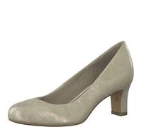 Jana Damen Pumps Elegant Kleiner Absatz Weite H Mehrweite, Gold (Gold Met Str 1), 40 EU