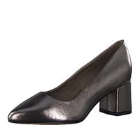 Jana Damen Pumps Elegant Spitz Weite H Mehrweite, Silber (Pewter), 37 EU