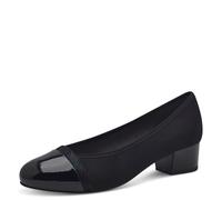 Jana Damen Pumps Kleiner Absatz Vegan, Schwarz (Black), 39 EU