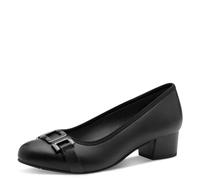 Jana Damen Pumps Kleiner Absatz Vegan, Schwarz (Black), 40 EU