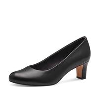 Jana Damen Pumps mit Blockabsatz Vegan, Black, 36