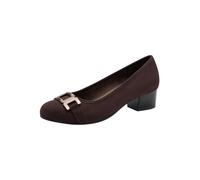 Jana Damen Pumps mit Blockabsatz Vegan Mocca 42