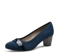 Jana Damen Pumps mit Glitzerdetails Vegan, Blau (Navy/Navy Pat), 37 EU