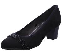 Jana Damen Pumps mit Glitzerdetails Vegan, Schwarz 1 (Schwarz), 40 EU