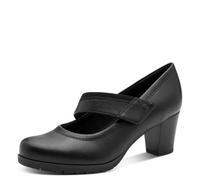 Jana Damen Pumps Vegan mit Klettverschluss, Schwarz (Black), 36 EU
