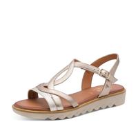 Jana Damen Sandal Flat Vegan METALLIC COMB 38