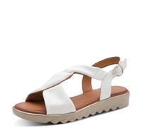 Jana Damen Sandal Flat Vegan WHITE 38