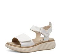 Jana Damen Sandalen flach mit Chunky-Sohle Vegan, Weiß (White), 42 EU